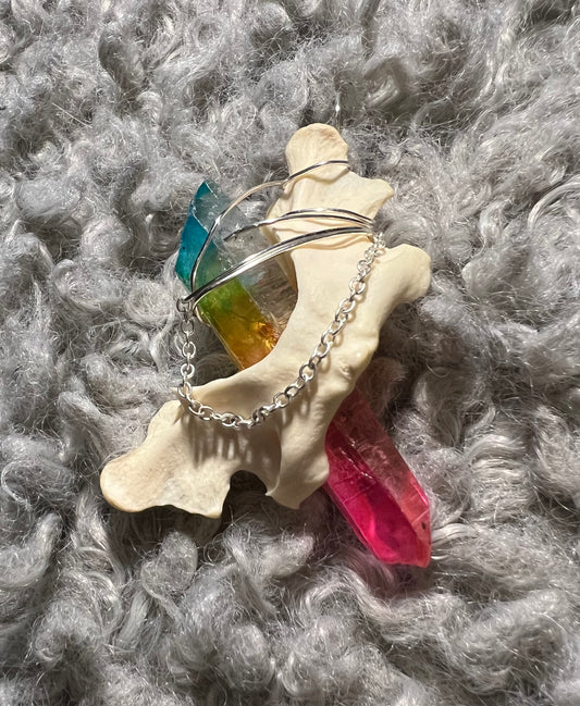 River Otter Atlas bone necklace pendant